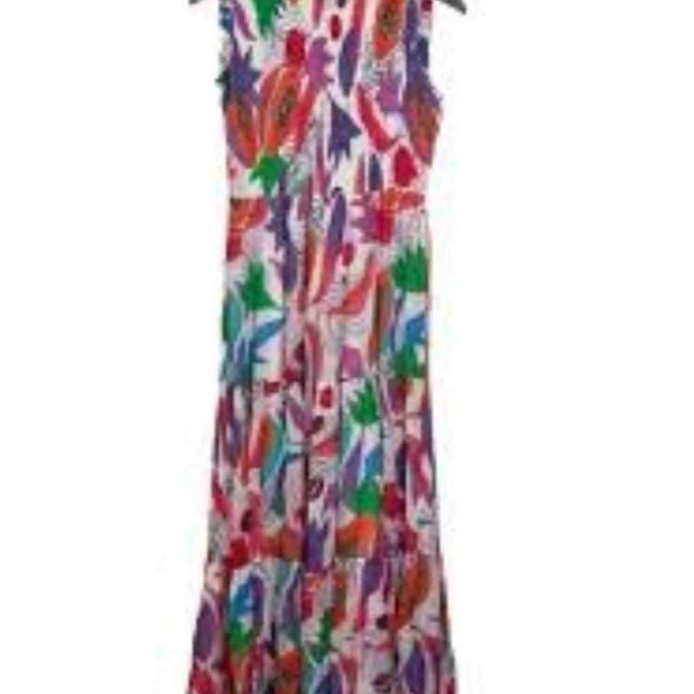 Oliphant Smocked Maxi Dress XL - image 2