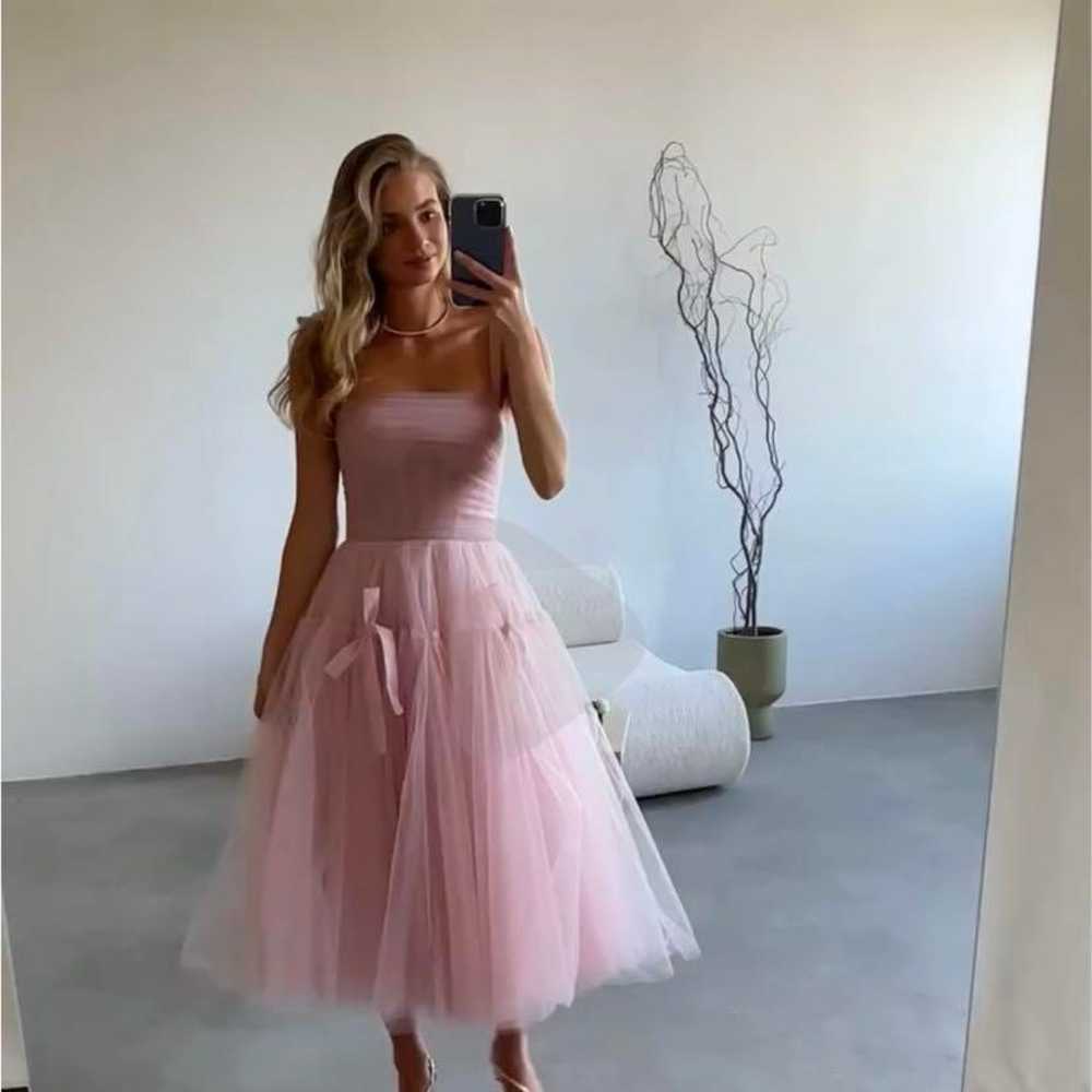 Pink tulle dress one-piece - image 5