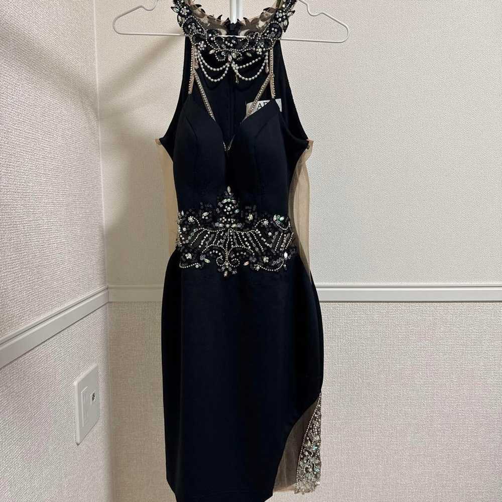 AR ANGELR Black M Beaded Decorated Dress - image 1