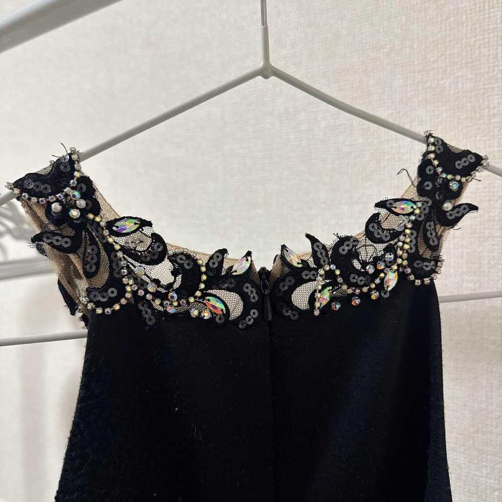 AR ANGELR Black M Beaded Decorated Dress - image 3