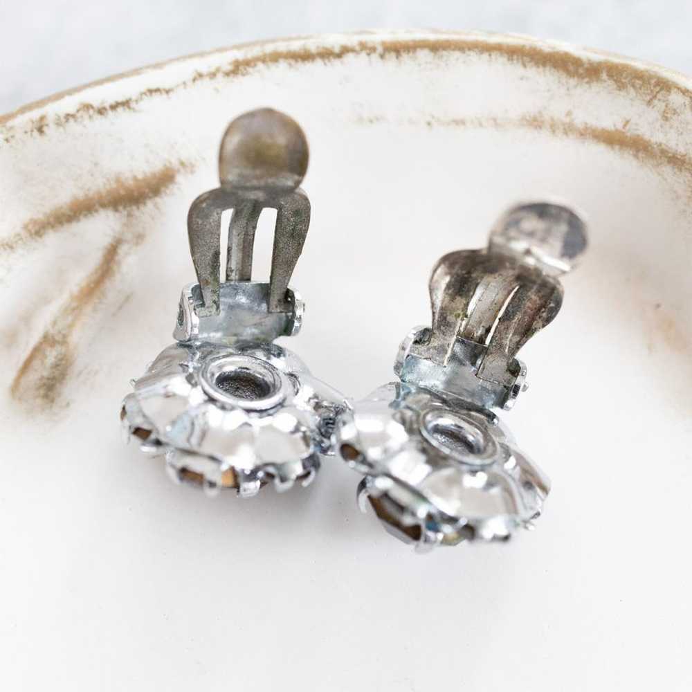 British Vintage Iris Glass Earrings - Small - image 8