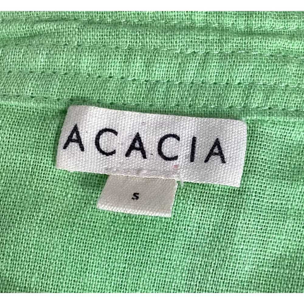 Acacia 'Nola' Green Linen Maxi Dress Size S - image 4