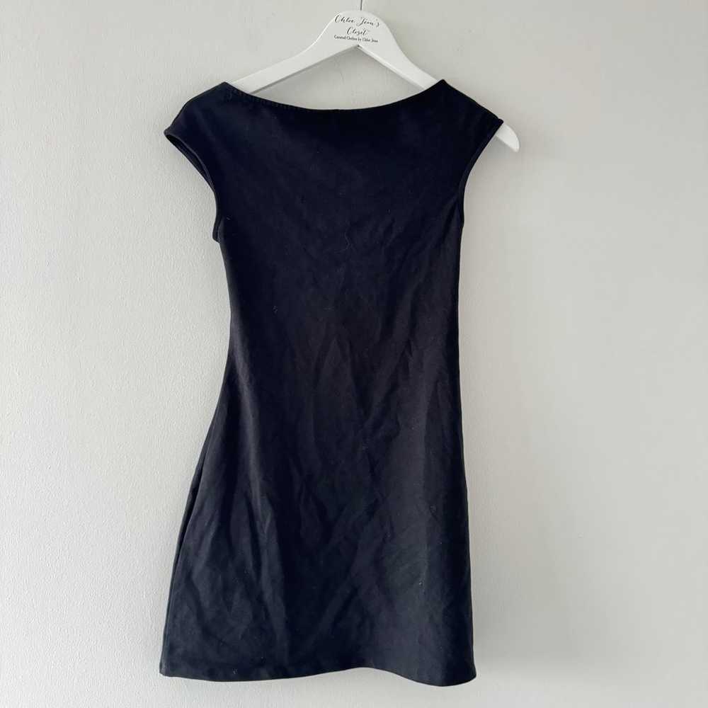 Reformation Chaine Black Low Back Mini Dress - image 3