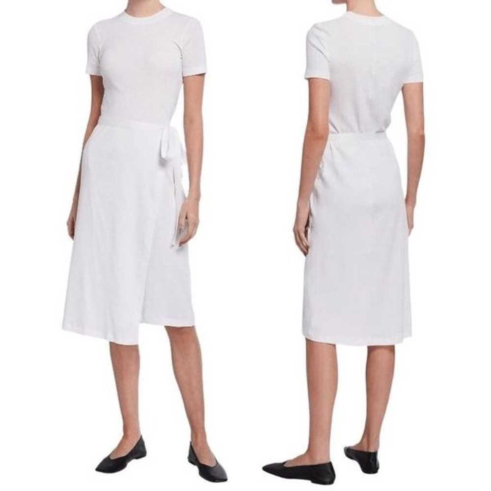 Rosetta Getty Apron Wrap Short Sleeve T-Shirt Mid… - image 1