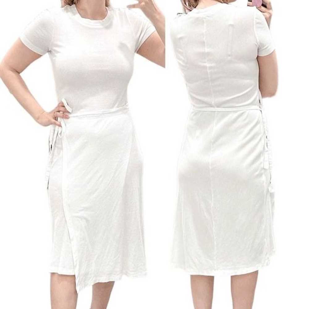 Rosetta Getty Apron Wrap Short Sleeve T-Shirt Mid… - image 2