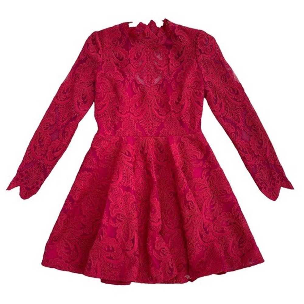 Saylor Red Raspberry Rita Lace dress - image 2