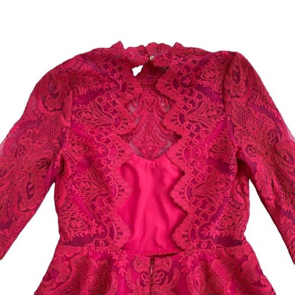 Saylor Red Raspberry Rita Lace dress - image 4