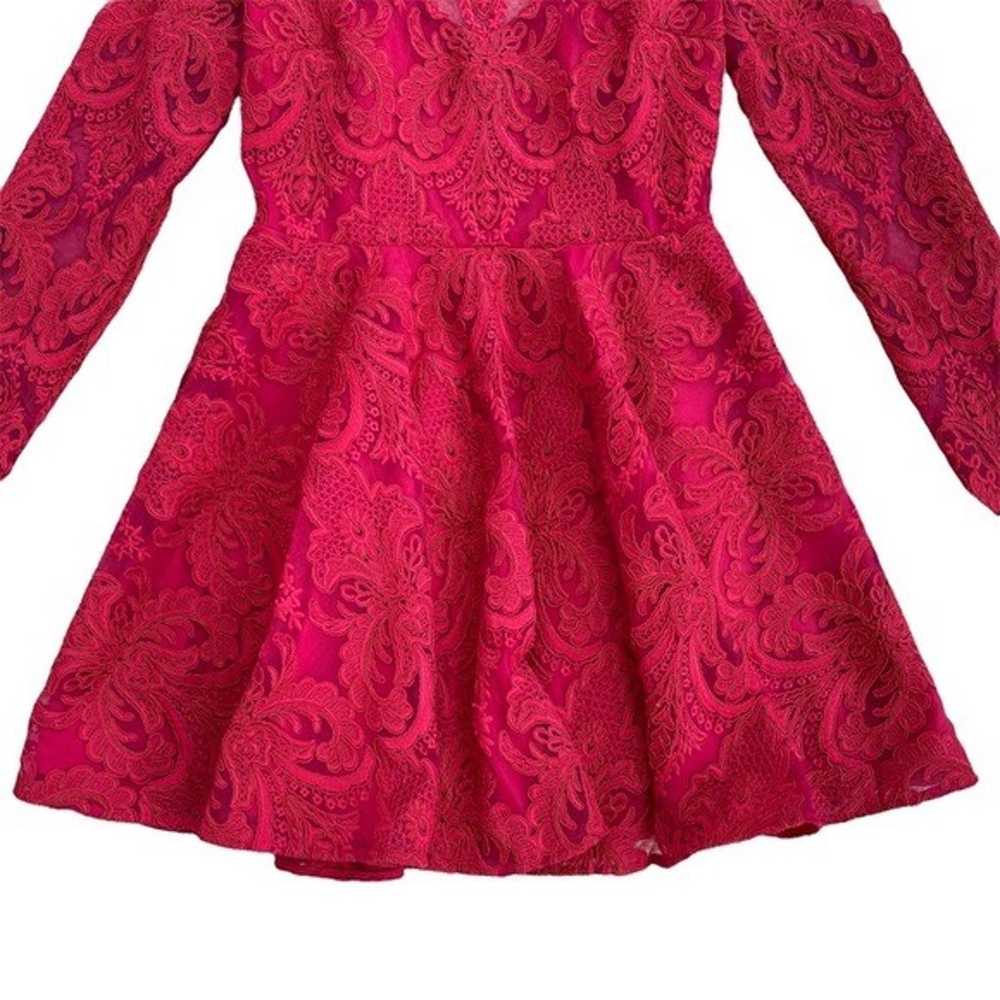 Saylor Red Raspberry Rita Lace dress - image 5