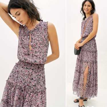 Misa Los Angeles Tiered Floral/Ruffle Maxi Dress … - image 1