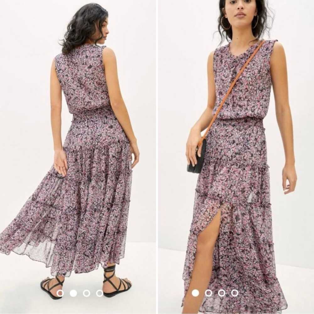 Misa Los Angeles Tiered Floral/Ruffle Maxi Dress … - image 2