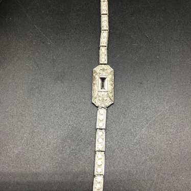 Vintage 1930 The Nov E Line Bracelet Rhinestones … - image 1