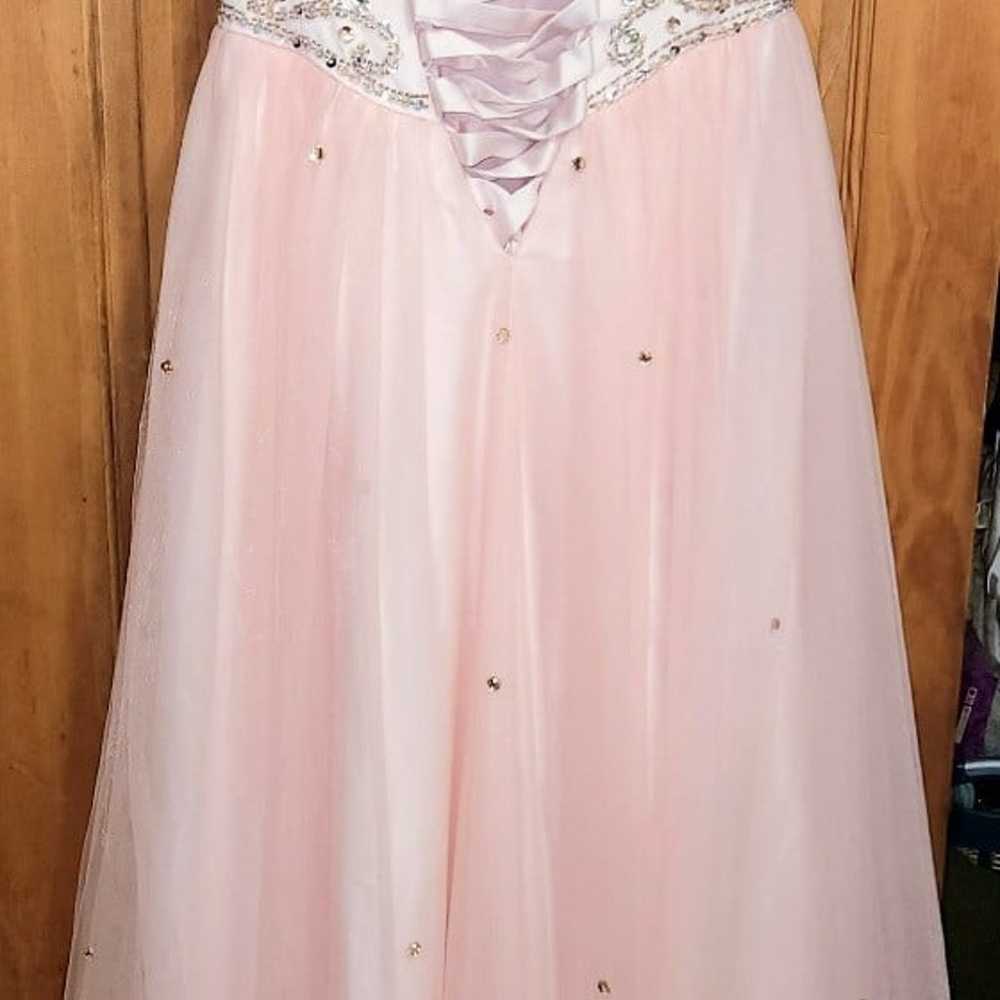 Lace Up Back Ball Room Gown Sz.8 - image 3