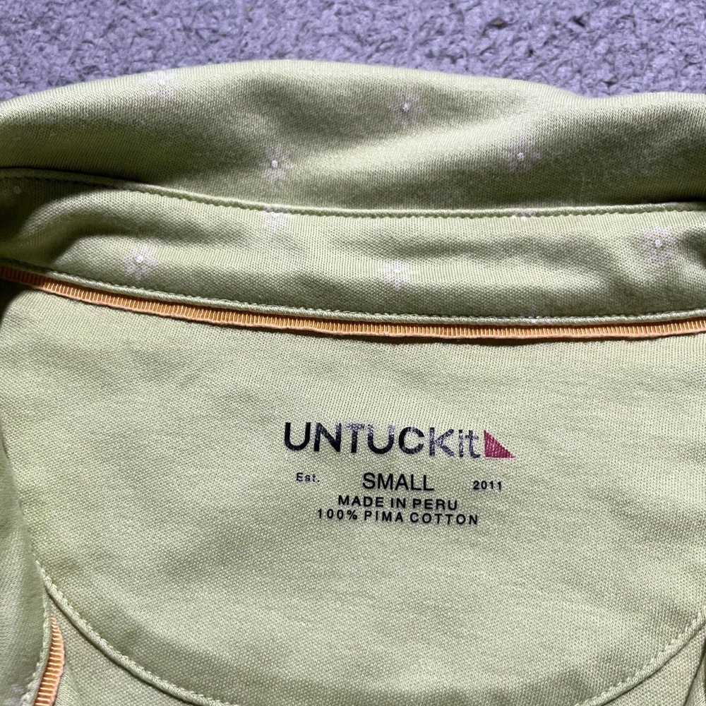 UNTUCKit Small Floral Flower Print Logo 100% Pima… - image 7