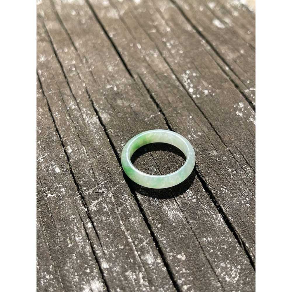 Jade Ring Band Vintage Estate Size 6 - image 4