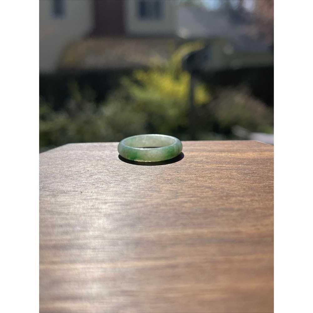 Jade Ring Band Vintage Estate Size 6 - image 6