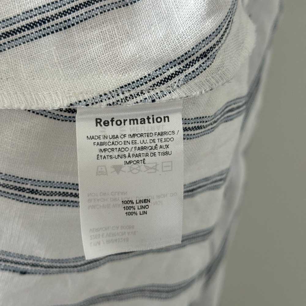 Reformation Tagliatelle Stripe Linen Dress - image 10