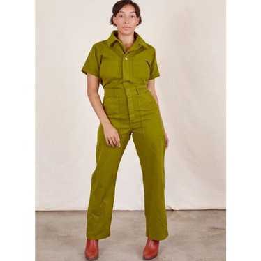 Big Bud Press Short Sleeve Jumpsuit in Olive Green