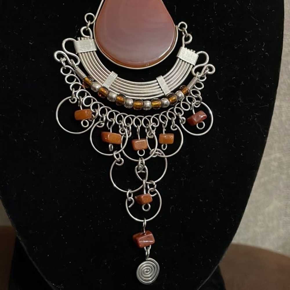 Vintage Agate necklace - image 3