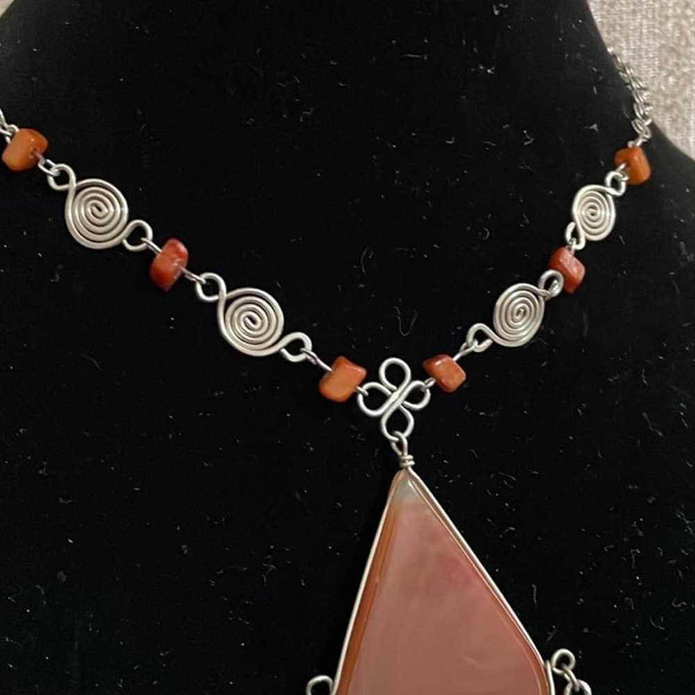 Vintage Agate necklace - image 4