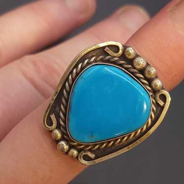 GORGEOUS VTG TURQUOISE RING. # 910