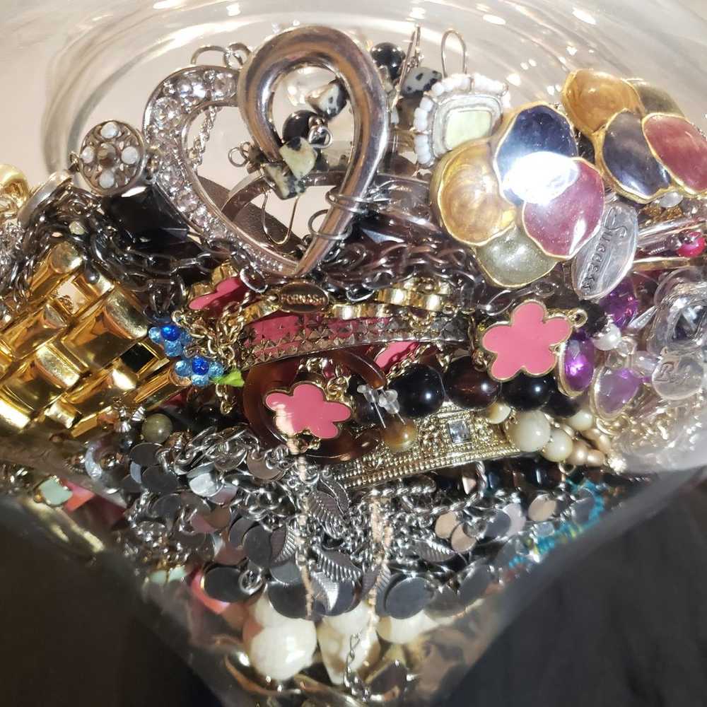 7 lbs Wearable Costume Jewelry Lot - image 2