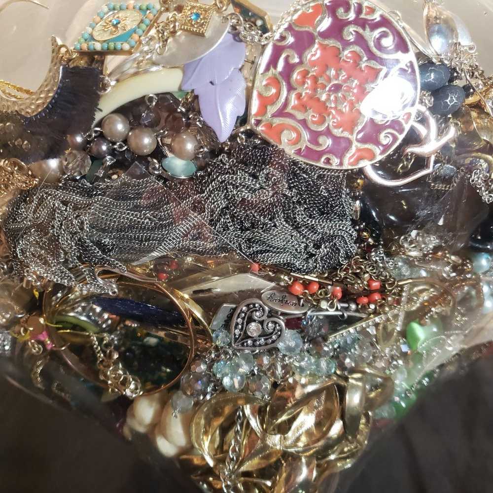 7 lbs Wearable Costume Jewelry Lot - image 5