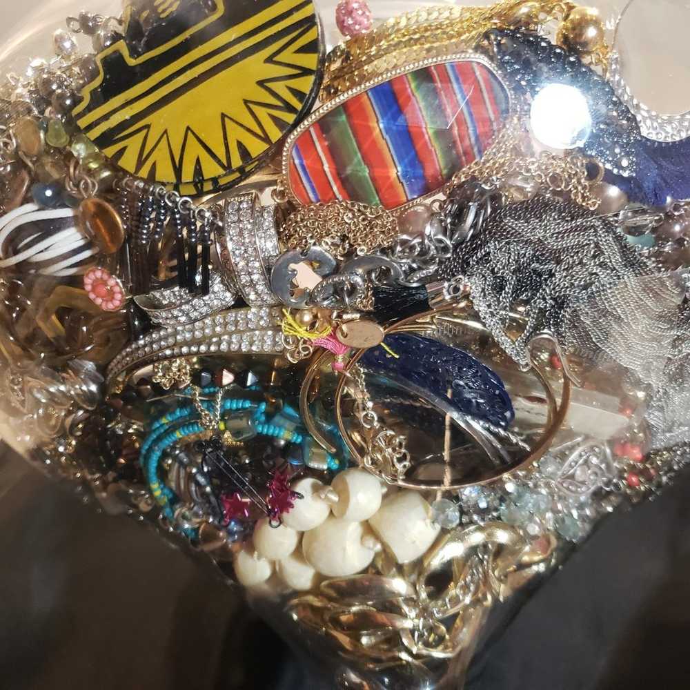 7 lbs Wearable Costume Jewelry Lot - image 6