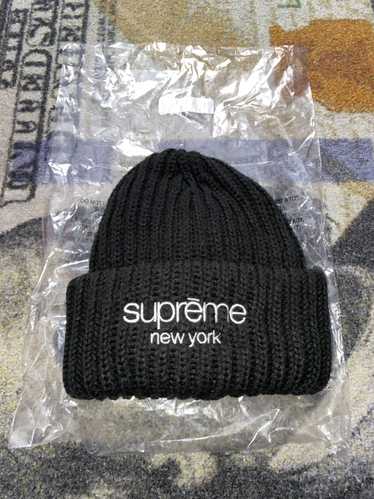 Supreme Supreme Classic Logo Chunky Ribbed Beanie