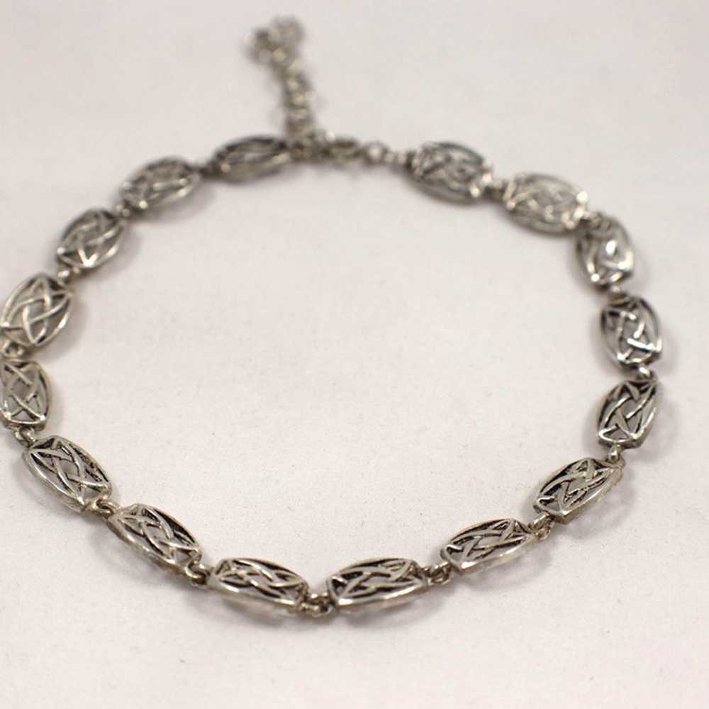 Vintage 925 Sterling Silver Celtic Knot Pagan Tri… - image 3