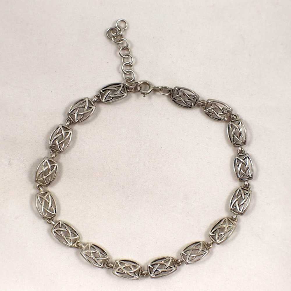 Vintage 925 Sterling Silver Celtic Knot Pagan Tri… - image 4