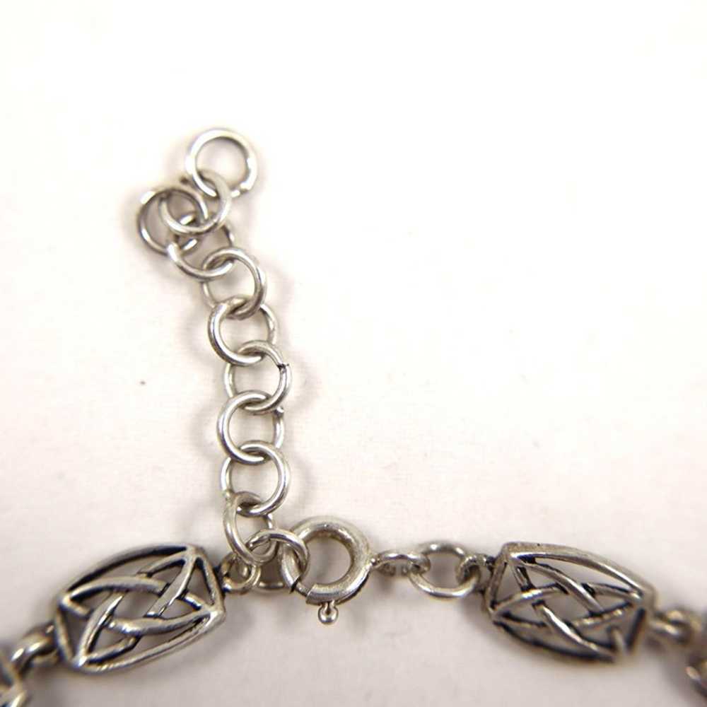 Vintage 925 Sterling Silver Celtic Knot Pagan Tri… - image 5