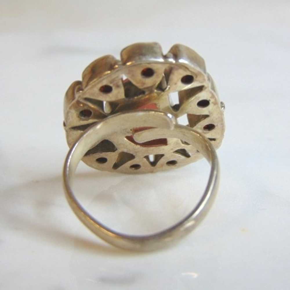 Womens Vintage Estate Sterling Silver Multi Stone… - image 3