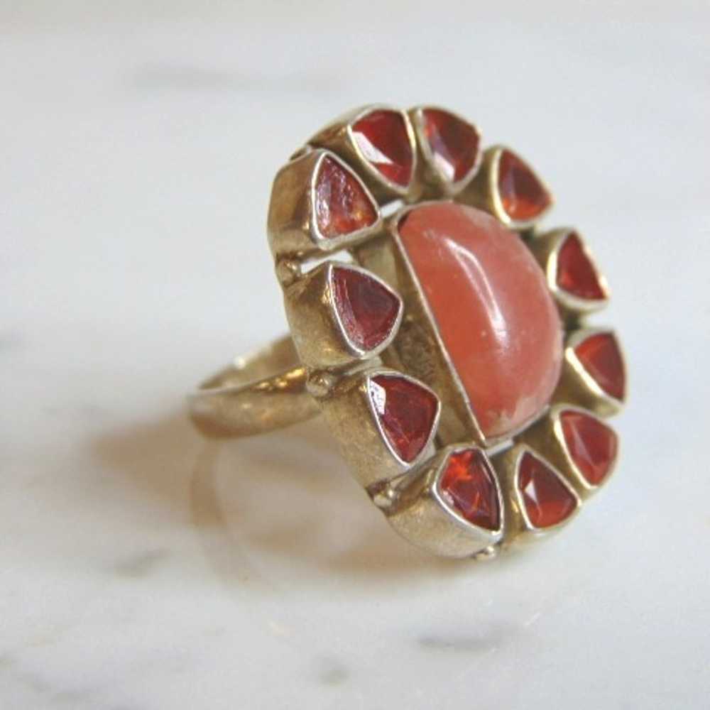 Womens Vintage Estate Sterling Silver Multi Stone… - image 4