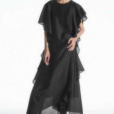 COS RUFFLED ASYMMETRIC MIDI DRESS - image 1