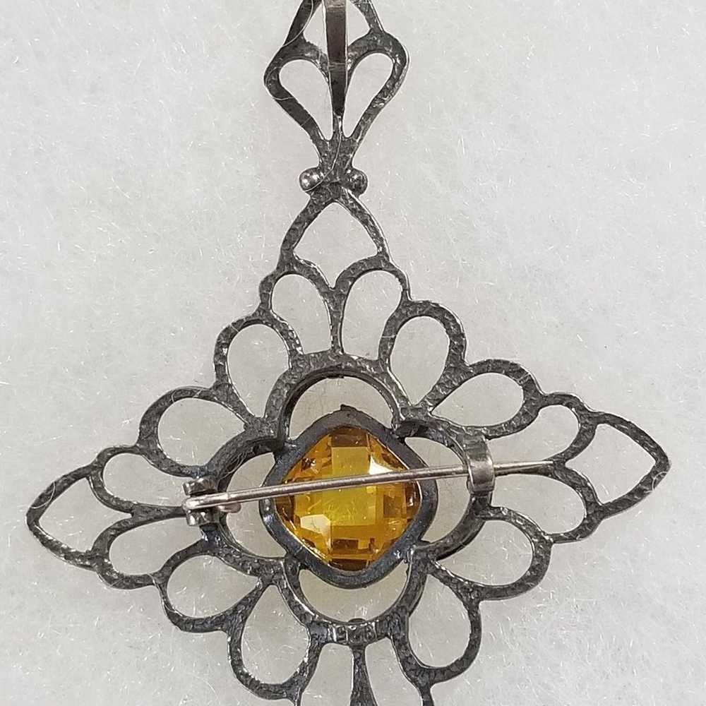 Silpada Sterling Silver & Citrine Pin/ Pendant - image 7