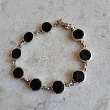 vintage onyx bracelet - image 1