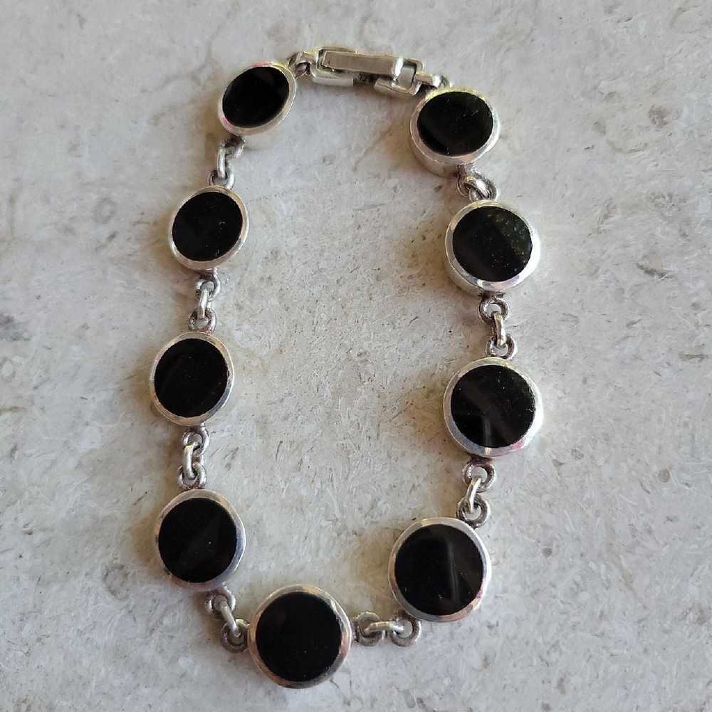 vintage onyx bracelet - image 3