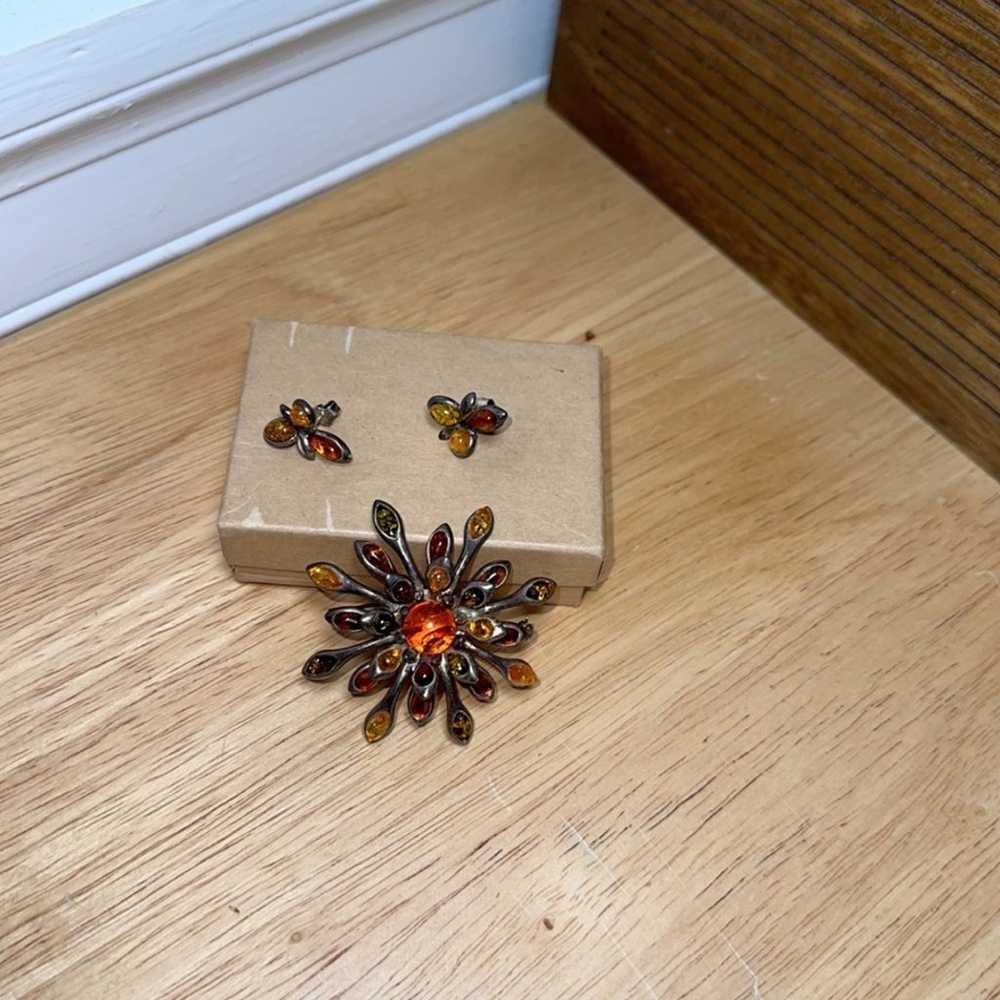 vintage mcm brooch - image 1