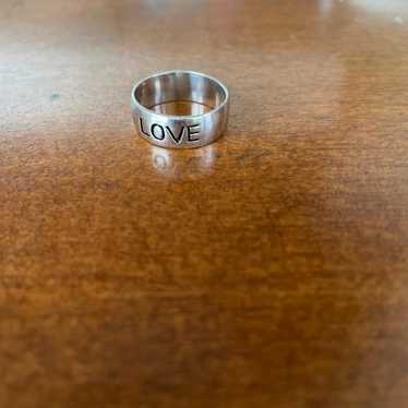 James Avery Live Love Laugh Serling ring