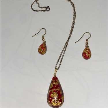 Vintage 12kt gold flake set - image 1