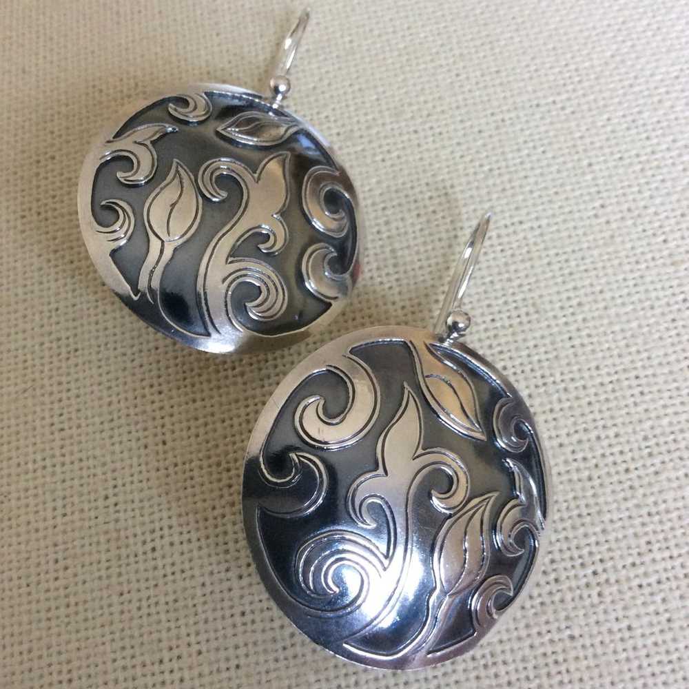 Silpada Vintage W1752 Disc Earrings - image 1