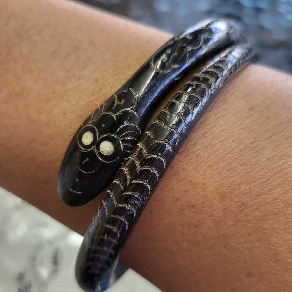 Antique snake bangle - image 1