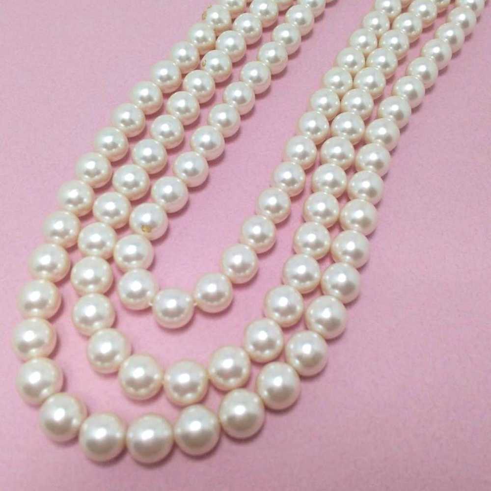 Rare AVON Vintage Gold Pink Pearl Necklace - image 5