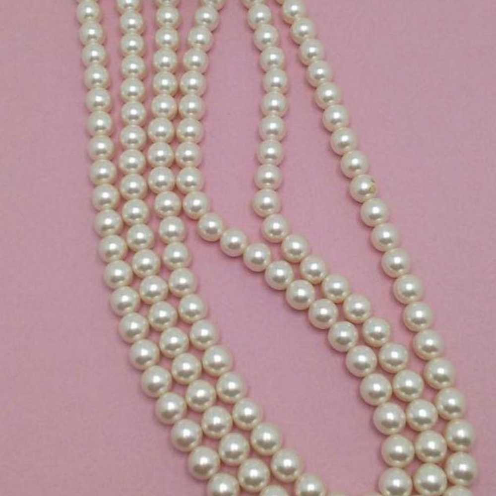 Rare AVON Vintage Gold Pink Pearl Necklace - image 7