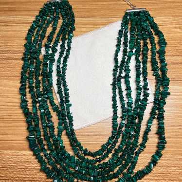 Vintage Jay King DTR Mine Finds Green Malachite B… - image 1