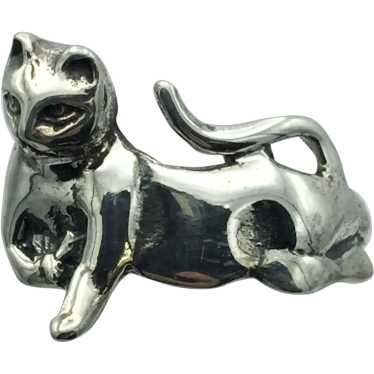 Sterling Silver Cat Ring