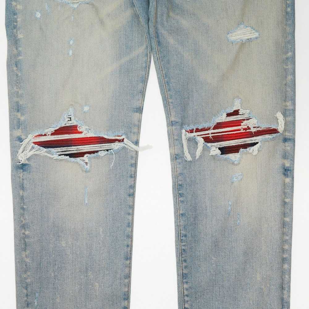 Amiri AMIRI MX1 RED PLAID SKINNY JEAN - image 2