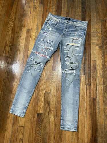 Amiri Amiri Rainbow Patch Washed Blue Jeans Size 3