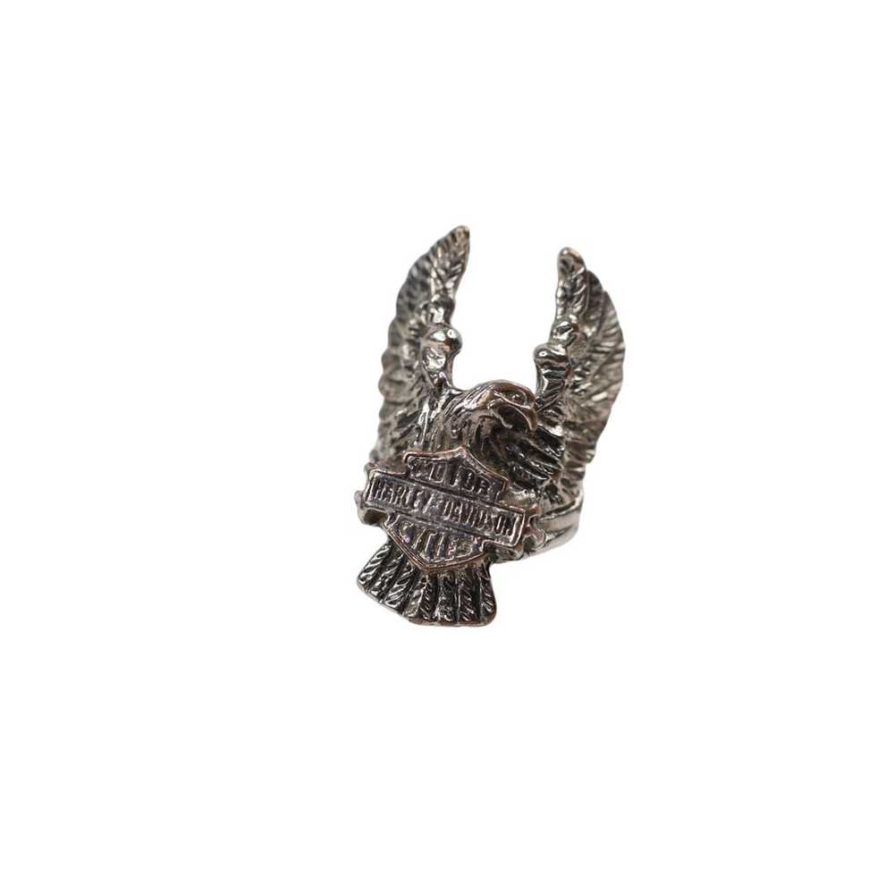 Vintage Harley Davidson Eagle Crest Ring - image 1