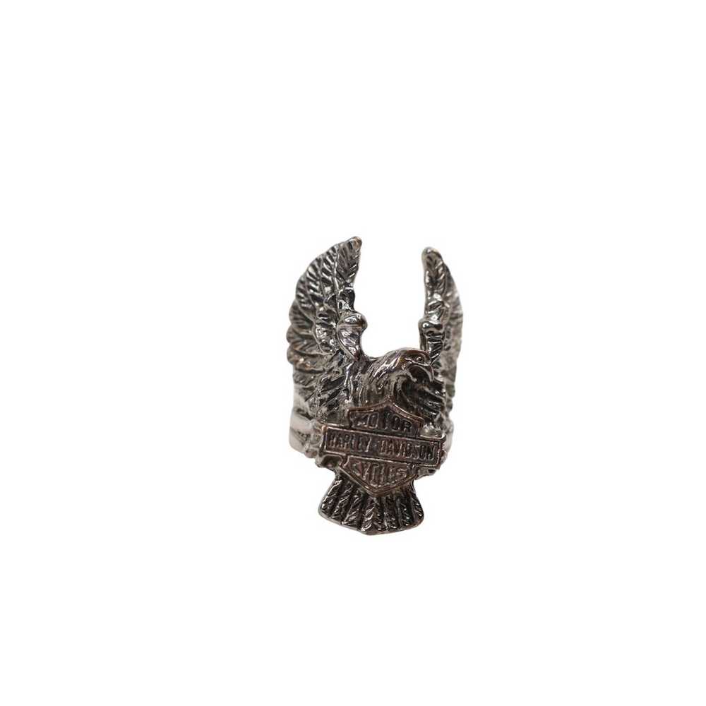 Vintage Harley Davidson Eagle Crest Ring - image 2